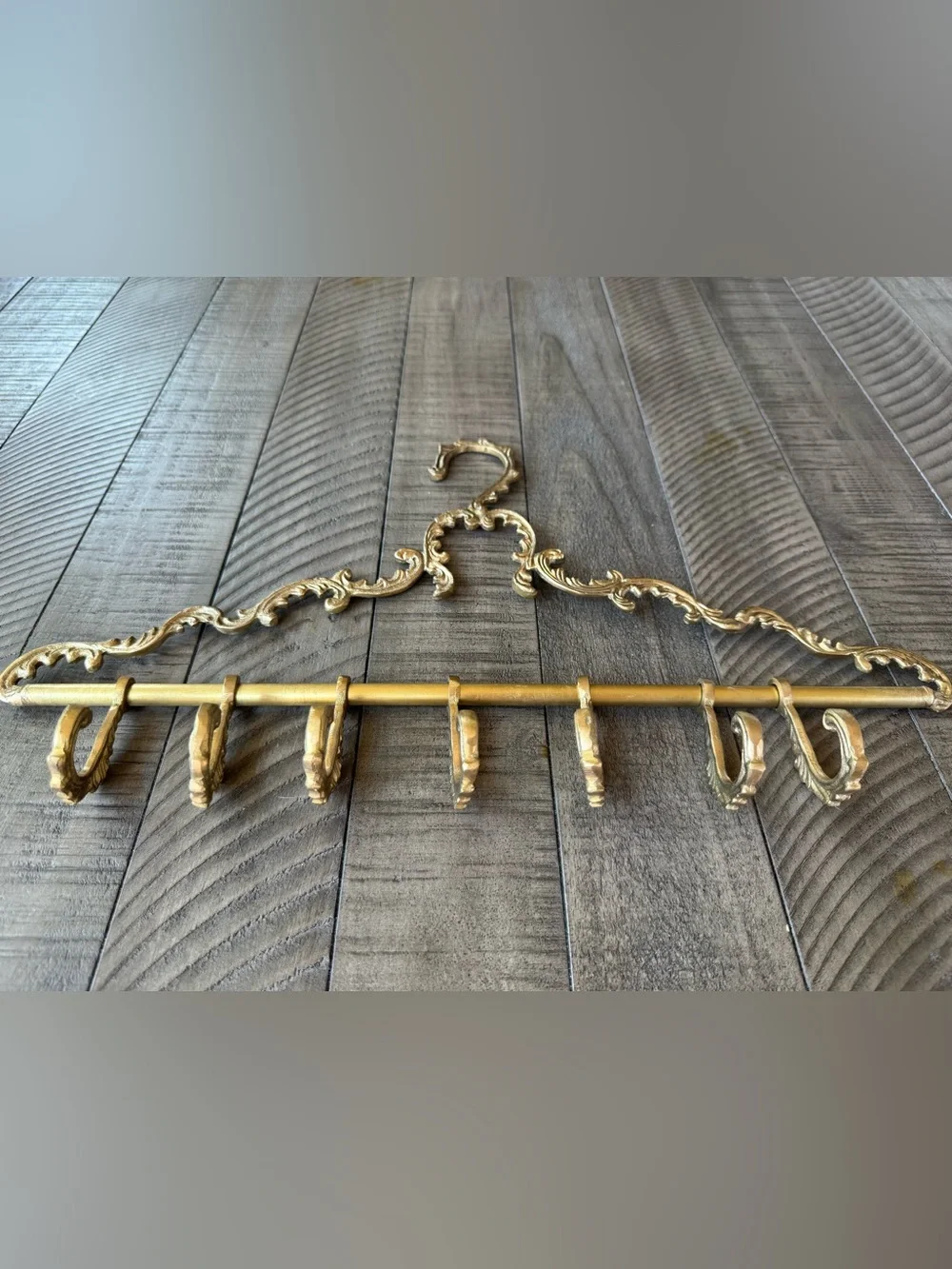 Victorian Trading Co. Parisian Brass Decorative 7-Hook Hanger